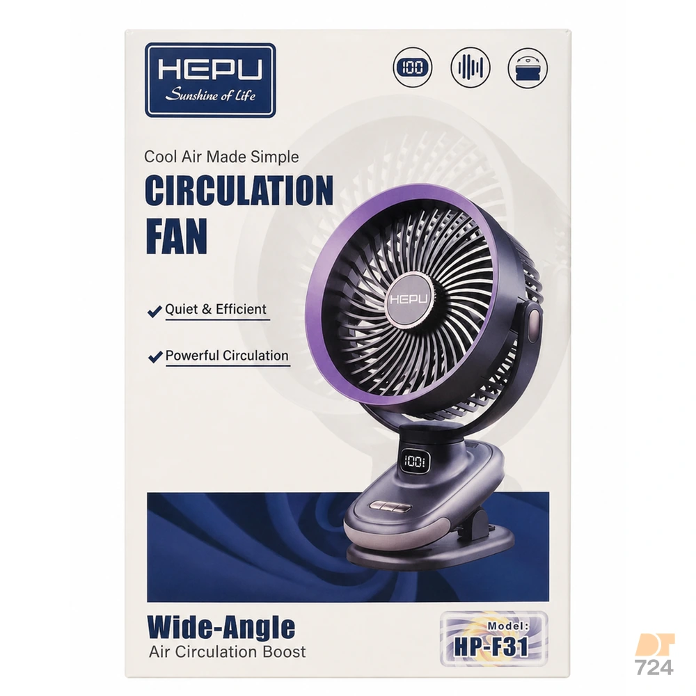 پنکه رومیزی گیره دار هپو مدل HP-F31